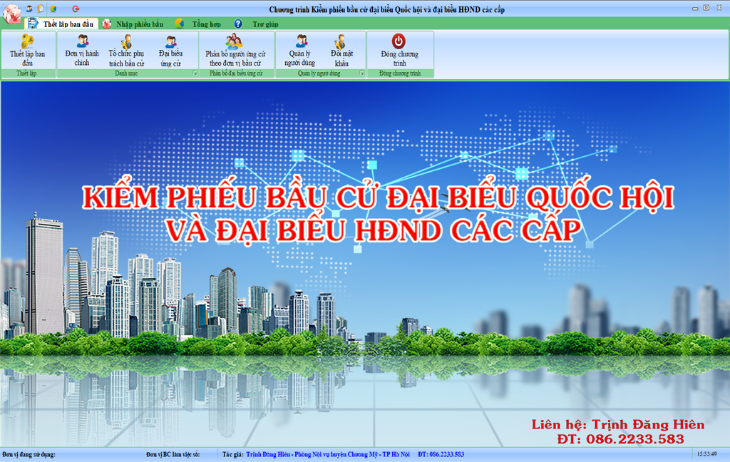 Theo dõi, thống kê kết quả bầu cử thật dễ dàng